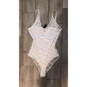 White sheer bodysuit 🤍